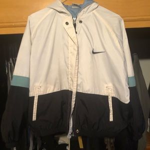 This is a women’s larger Nike jacket but it fits like a women’s medium